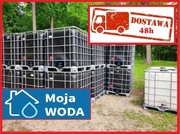 BIAŁY mauzer zbiornik beczka IBC RSM 1000L na wodę deszczówkę WYSYŁKA