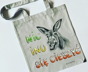 Torba shopperka Tote bag Ręcznie malowana 