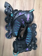 Rolki - Wrotki regulowane dla dziewczynki  RAVEN Cande Black 31-35