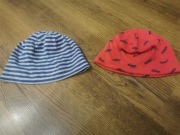 Czapka niemowlęca zestaw 2 sztuki