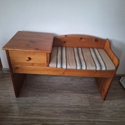 Siedzisko do przedpokoju z drewna