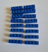 LEGO oryginalny element 3010 Cegła 1 x 4, kolor niebieski