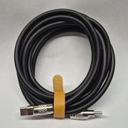 Kabel USB C do C 2m, czarny, sylikonowy, miękki, nowy 