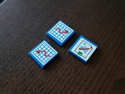 Lego elementy 3068pb0117 i 3068pb0118 do 5874 Belville: Hospital lata 90