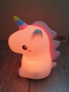 Lampka nocna jednorożec silikonowa wielokolorowa