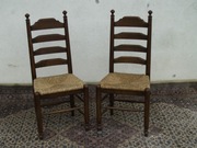 KRZESŁA DREWNIANE PLECIONE STYLOWE