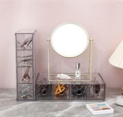 Plastikowy organizer na kable, kosmetyki i inne z 4 szufladami