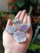 Zestaw komplet kamieni naturalnych szlachetnych ametyst amethyst 