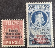 POLSKA Fi.278-279**, 1935r - Sypanie kopca marszałka Józefa Piłsudskiego