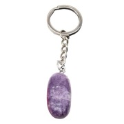 BRELOK Z NATURALNYM AMETYSTEM KAMIEŃ AMETYST AMULET