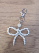 Brelok z kokardką handmade  własnoręcznie robiony, idealny na prezent