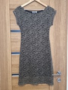 Sukienka wizytowa Grey Wolf rozmiar S czarna złota nitka