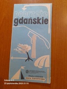 Mapa turystyczna pobrzeże gdańskie z 1987 r