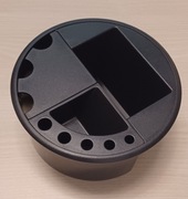 Przepust kablowy piórnik fi176mm 165 mm czarny 160