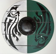Tarcza wikinga, rycerza Kruk o średnicy 28 cm