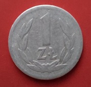 Moneta 1 złoty 1957 r. PRL (Al)