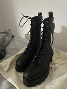 wysokie czarne buty bershka 39