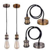 lampa wisząca sznurek do salonu kuchni pokoju loft retro