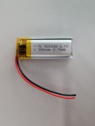 Bateria akumulator 601230 3,7V 200mAh do słuchawek Bluetooth, kamery, itp. 