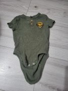 Body krótki rękaw kolor butelkowa zieleń