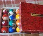 Antyczne kule bilardowe Ambasador Made in Tajwan  Unikat 