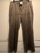 H&M spodnie welurowe pluszowe dresy szerokie casual oversize