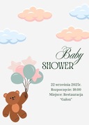 Zaproszenie na baby shower - do druku PDF
