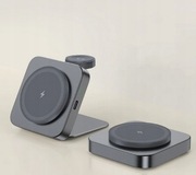 T15 Bezprzewodowa ładowarka magnetyczna składana stacja ładująca 2w1