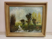 Obraz olejny na płótnie pejzaż 64x54cm
