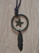 Długi wisior brązowe metal dl 51 cm