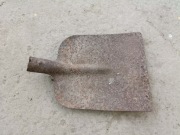 Stara metalowa szufla 34x25 cm łopata głowica retro PRL do ogrodu