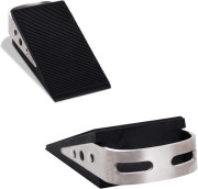 Gumowy stoper do drzwi – 2 sztuki, kolor czarny zaczep stal 