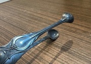 Ładne stare szczypce posrebrzane do kostek cukru do lodu 