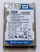 Dysk twardy WD BLUE 250GB SATA II 2.5'' WD2500BEVT