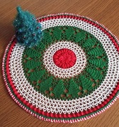 Serweta świąteczna 3D "CHOINKI " - Boże Narodzenie