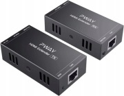 PRZEDŁUŻACZ HDMI PW-HT202P 50M CAT5E/6 FULLHD 1080P OBSŁUGA 3D EDID PWAY
