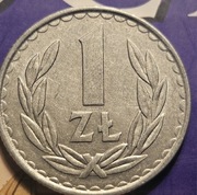 Moneta 1zl z roku 1985. Ładny Stan 