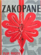 ZAKOPANE plan miasta mapa 1984/1985 r.