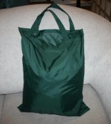 duża mocna torba siatka na zakupy shopperka z ortalionu długie rączki