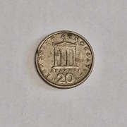 Moneta 20 drachm Grecja 1984