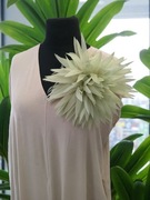 Broszka agrafka przypinka spinka kwiat zielona miętowa 