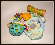 Fajny Zestaw grzechotek i grająca kierownica 5 sztuk