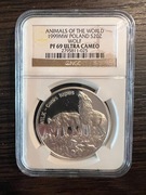 20 złotych 1999, Wilk NGC PF69 Zwierzęta Świata