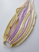 Dredy w gumce doczepy dredloki peruka warkoczyki zagęszczanie włosów treska