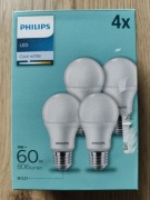 Żarówka Philips E27, 9W=60W, 806 lumen, 4000K
