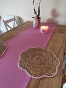 Bieżnik wielkanoc pudrowy roz 45x200 