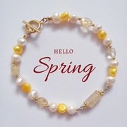 Bransoletka z pereł i cytrynem