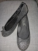 Klasyczne balerinki brokatowe r.36