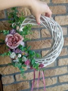 Wianek wiosenny na drzwi Handmade