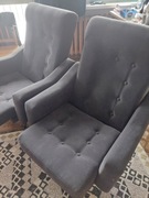 Dwa fotele PRL typu senior